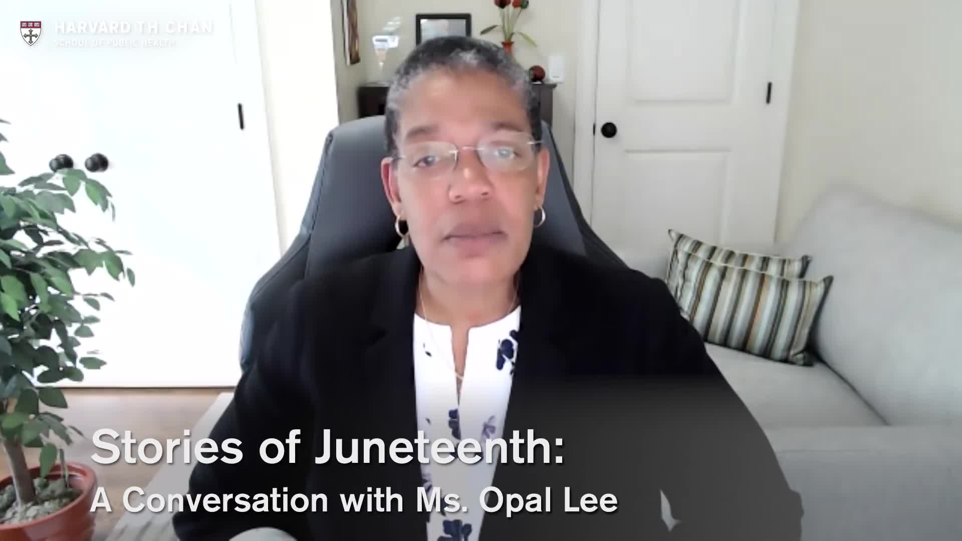 Stories Of Juneteenth: "A Conversation With Ms. Opal Lee"